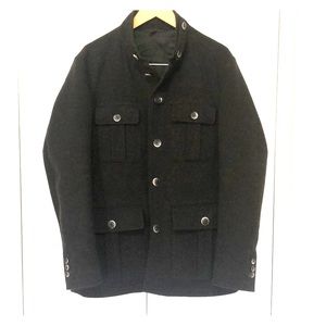 Hugo Boss Men’s Dark Brown Cashmere Coat